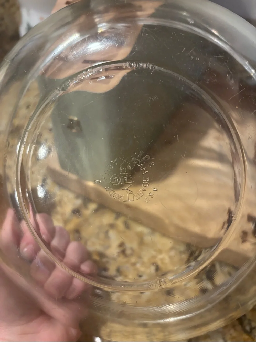 Pyrex clear glass